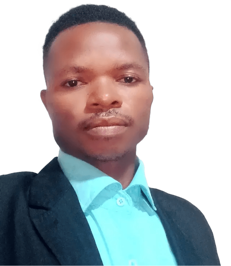 A picture of Mr Saadong Emmanuel in a black suit